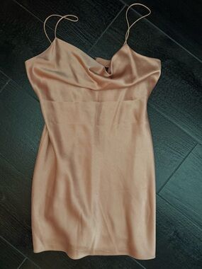 Alice and Olivia Cowl neck mini dress